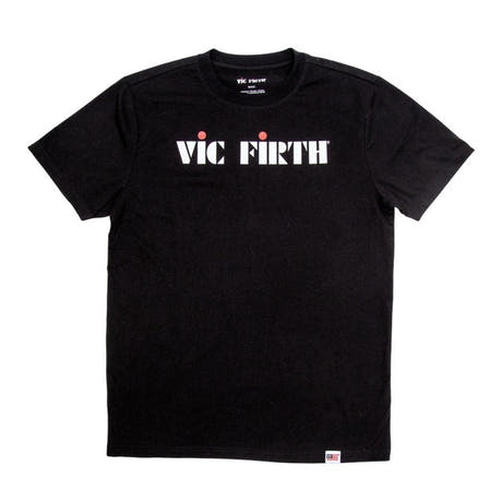 Vic Firth Classic Logo Black T-paita - Large