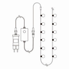 SmartLife Koristeellinen Valoketju 48 kpl LED Lamppua