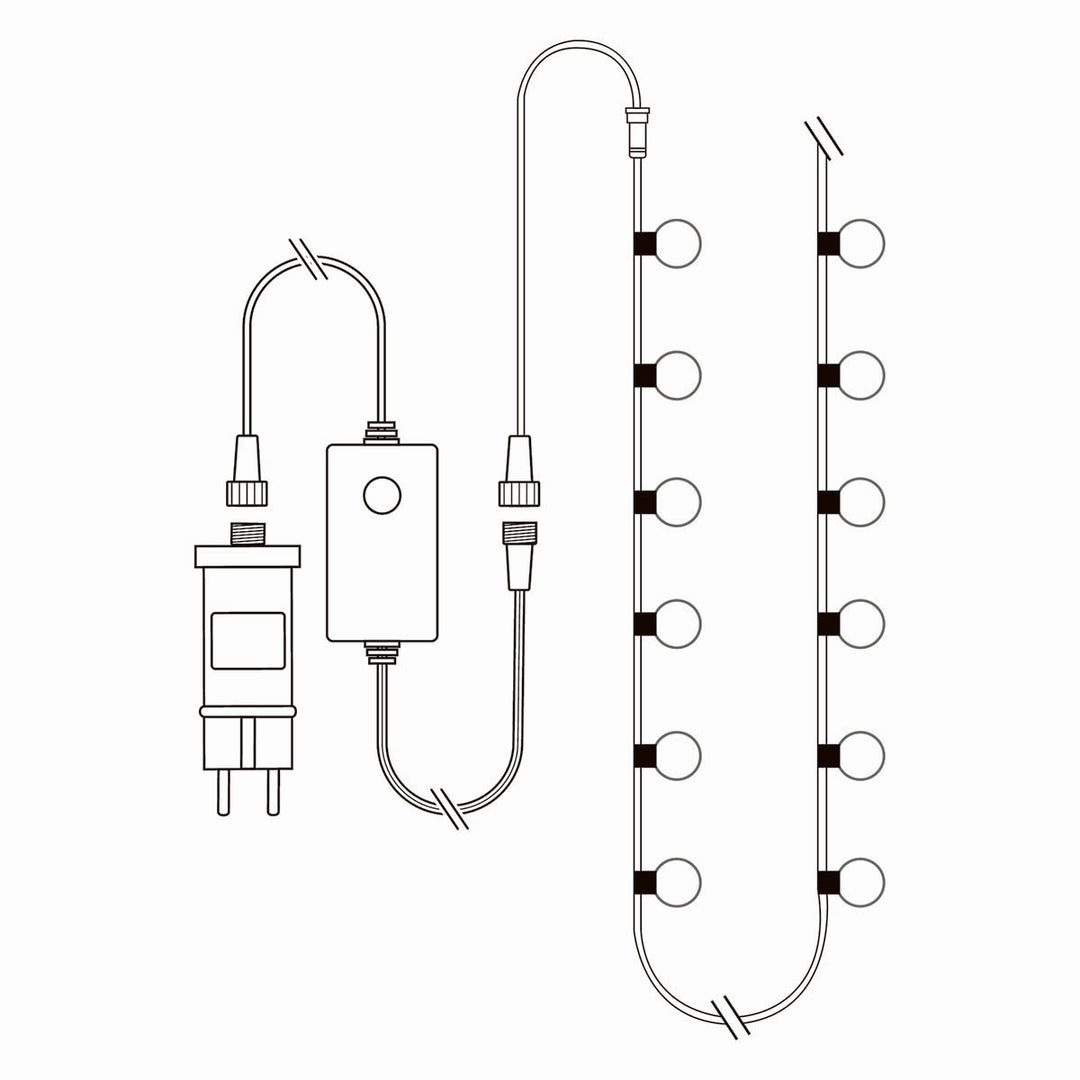 SmartLife Koristeellinen Valoketju 48 kpl LED Lamppua