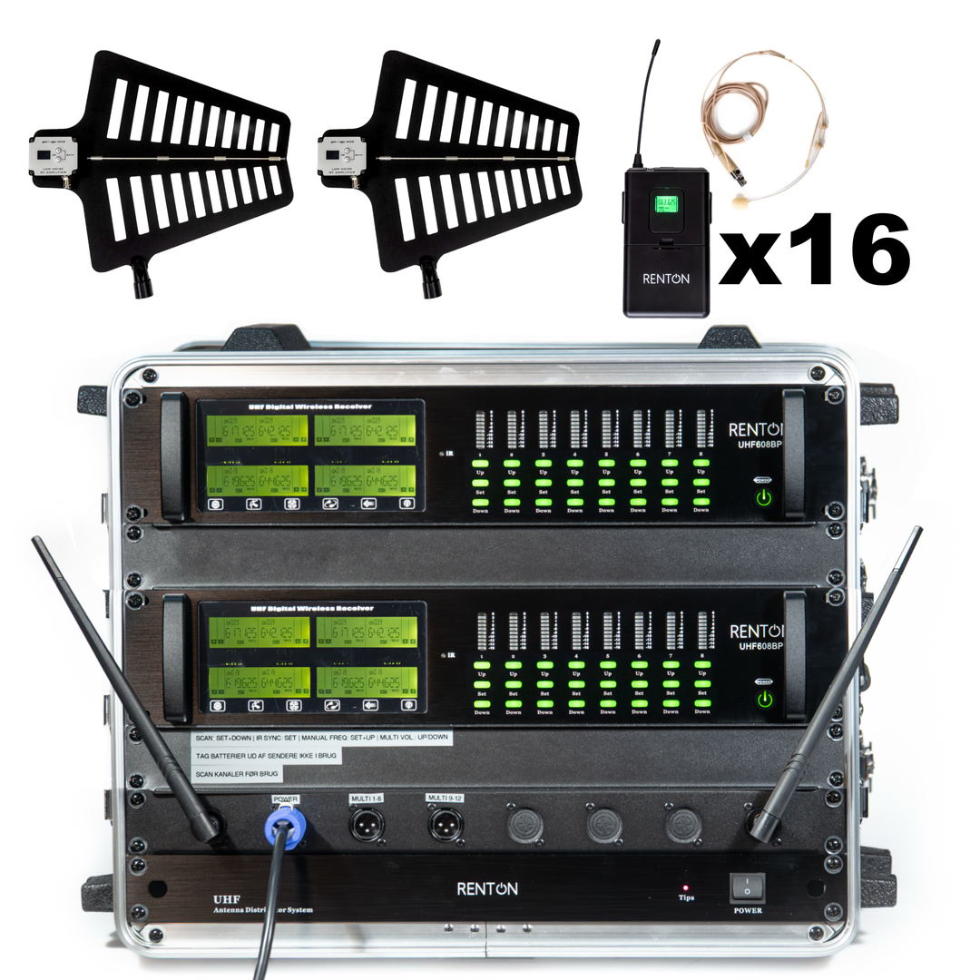 Renton Rack Langaton Järjestelmä (16 Headset)