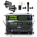 Renton Rack Langaton Yhdistelmäjärjestelmä (4 Käsimikrofoni + 8 Headset)
