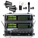 Renton Rack Langaton Yhdistelmäjärjestelmä (8 Käsimikrofoni + 8 Headset)