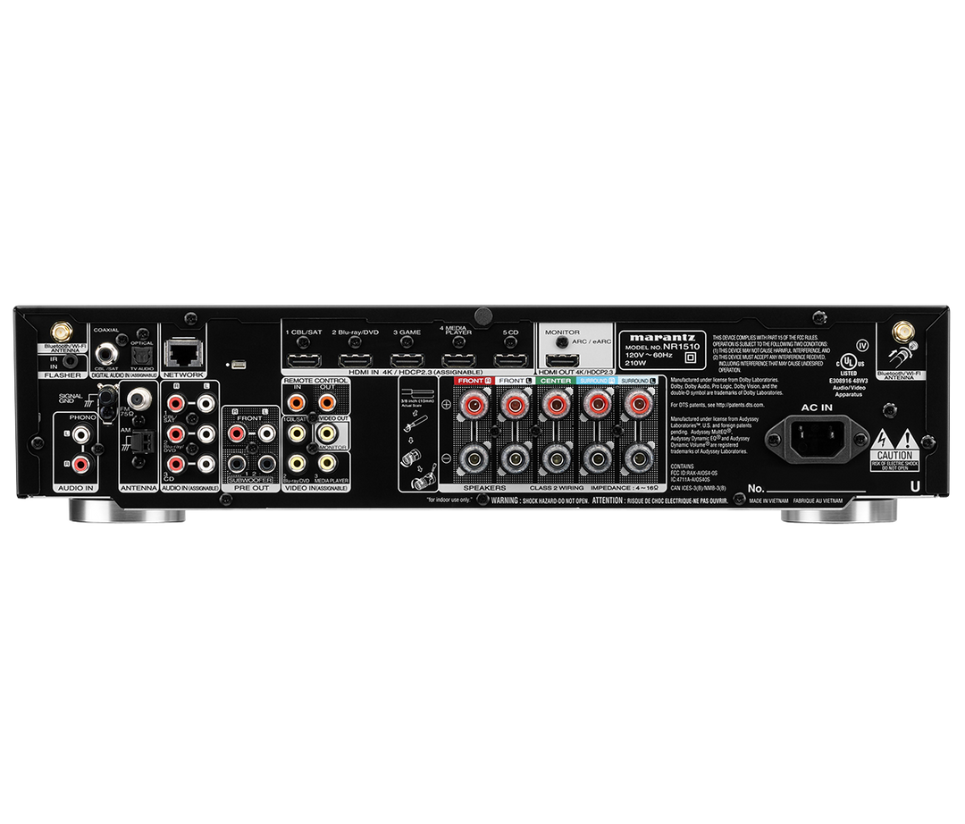 Marantz NR1510/N1B 5.2 Surround-vastaanotin (Musta)