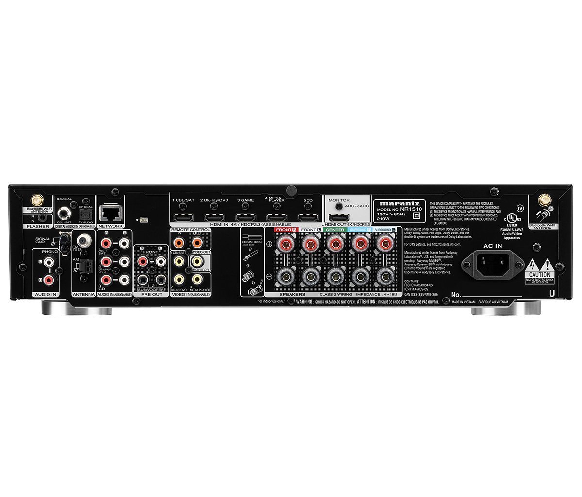 Marantz NR1510/N1B 5.2 Surround-vastaanotin (Musta)