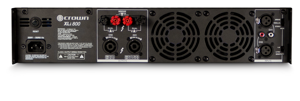 Crown XLi800 Tehovahvistin (2x200W, 8 Ohm)