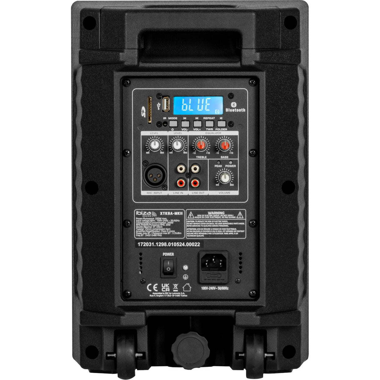 Ibiza XTK 8" aktiivikaiutin