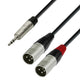 Y-splitkaapeli Minijack XLR uros (1,8m)