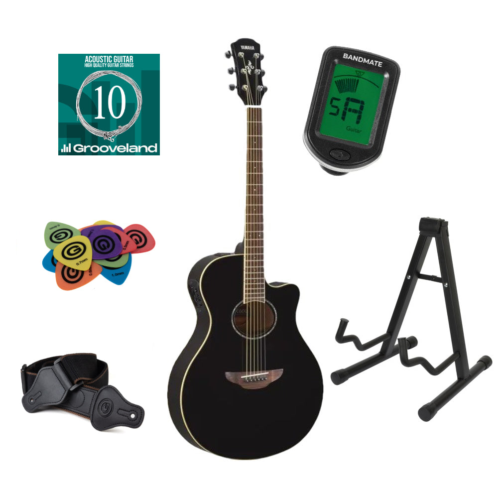 Yamaha APX600 Western Guitar Starter Pack (musta)