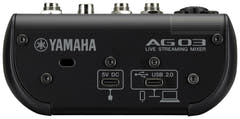 Yamaha AG03 MkII - Live Streaming Mixer (Musta)