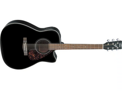 Yamaha FX370C Elektronisk Akustisk Kitarat (Sort)