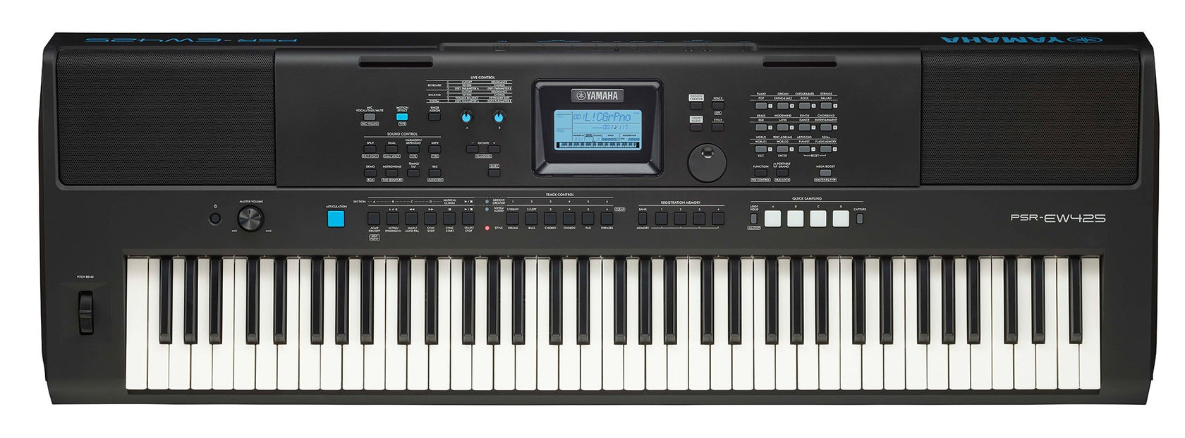 Yamaha PSR-EW425 Keyboard (musta)