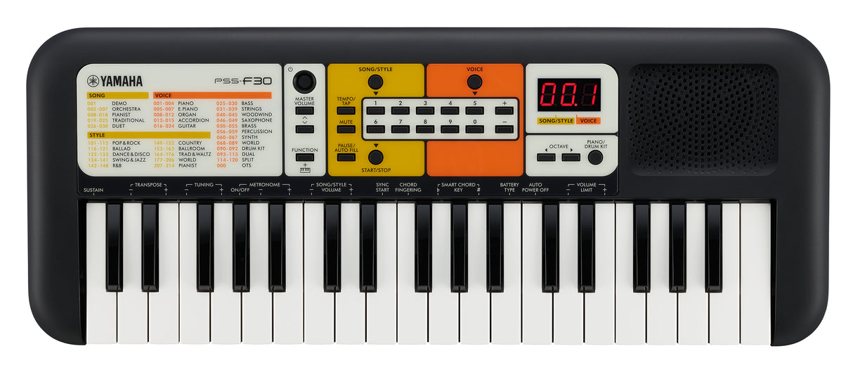 Yamaha PSS-F30 Lapsi Keyboard (musta)