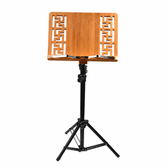 Puinen mikrofoni/teline (70-160cm)