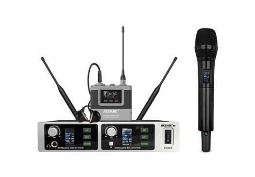 Acemic langaton mikrofoni ja langaton In-ear Monitor - Model M2