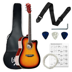 V-TONE AG TWO SB Akustisk Kitarat Begyndersæt, Sunburst
