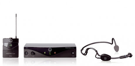 AKG WMS45 Langaton Sport Pääpantajärjestelmä - A (530 - 560 MHz)