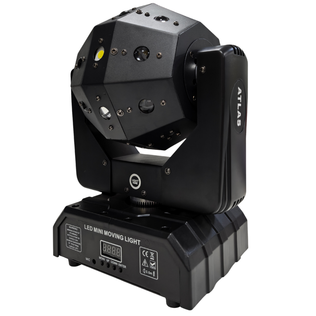 LIGHT4ME ATLAS liikkuva 4-in-1 LED-multiefektilamppu
