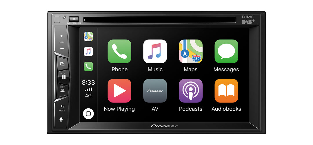 Pioneer AVH-Z3200DAB Apple Carplay, Bluetooth ja DAB Radio