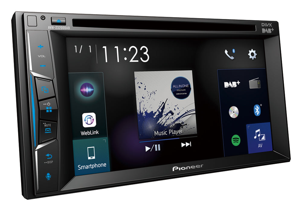 Pioneer AVH-Z3200DAB Apple Carplay, Bluetooth ja DAB Radio