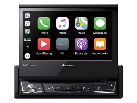 Pioneer AVH-Z7200DAB Apple CarPlay, Bluetooth ja USB