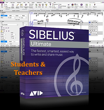 Sibelius Ultim Perpetual EDU opiskelija/opettaja, PS:n kanssa
