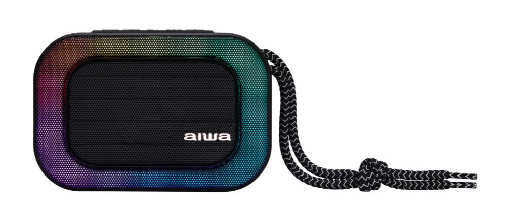AIWA SPB-160 – Kannettava Bluetooth-kaiutin RGB-valoilla, musta