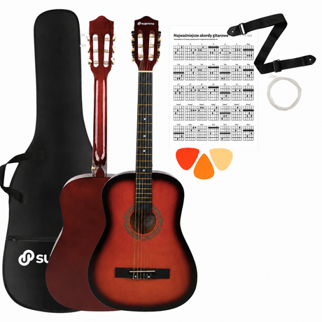 SUPRIMO CGS2 SB klassinen kitarasetti 4/4, sunburst