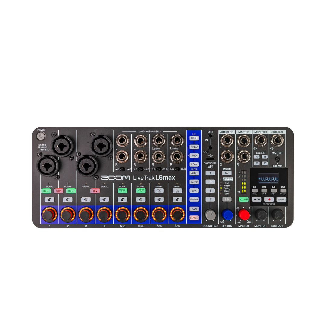 ZOOM LiveTrak L6max 12 kanavainen Mikseri + Tallennin