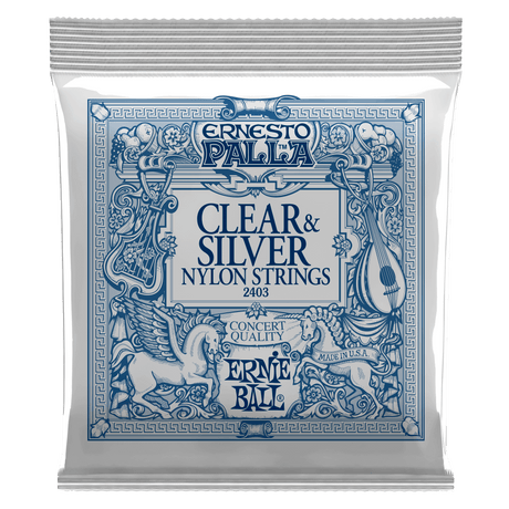 Ernie Ball Ernesto Palla Clear & Silver Kitaran Kielet (Klassinen)