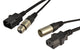 IEC & XLR yhdistelmäkaapeli (ÄÄNI, 3m)