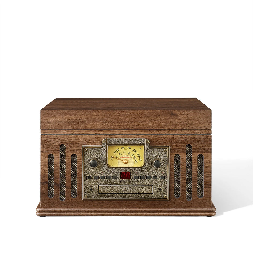 Crosley Musician 8-in-1 musiikkijärjestelmä, pähkinä