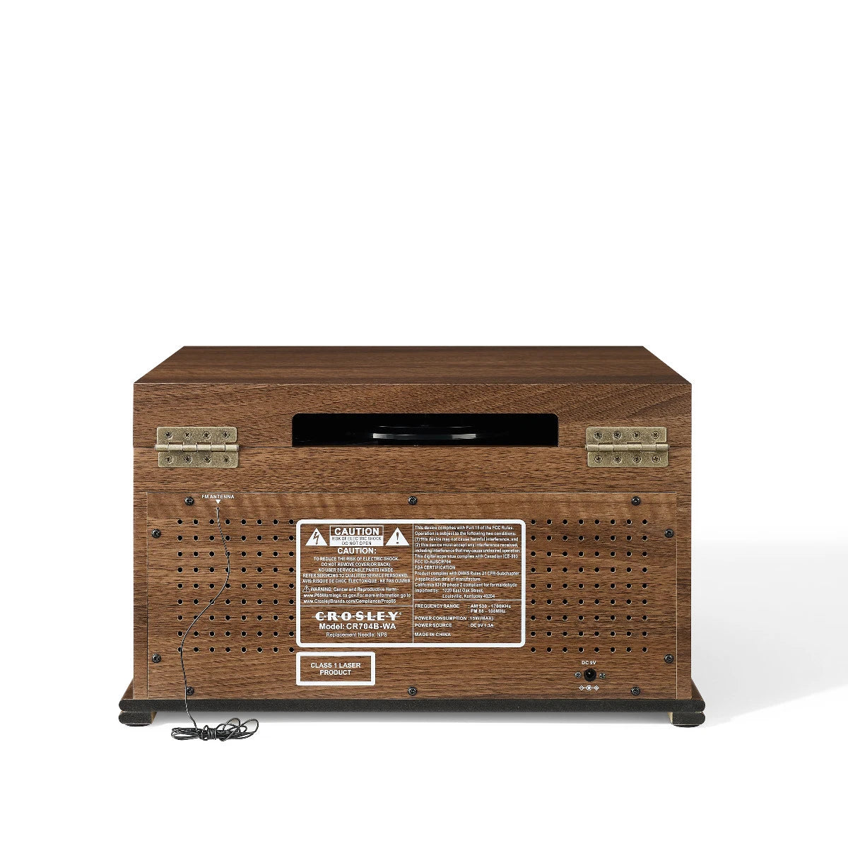 Crosley Musician 8-in-1 musiikkijärjestelmä, pähkinä
