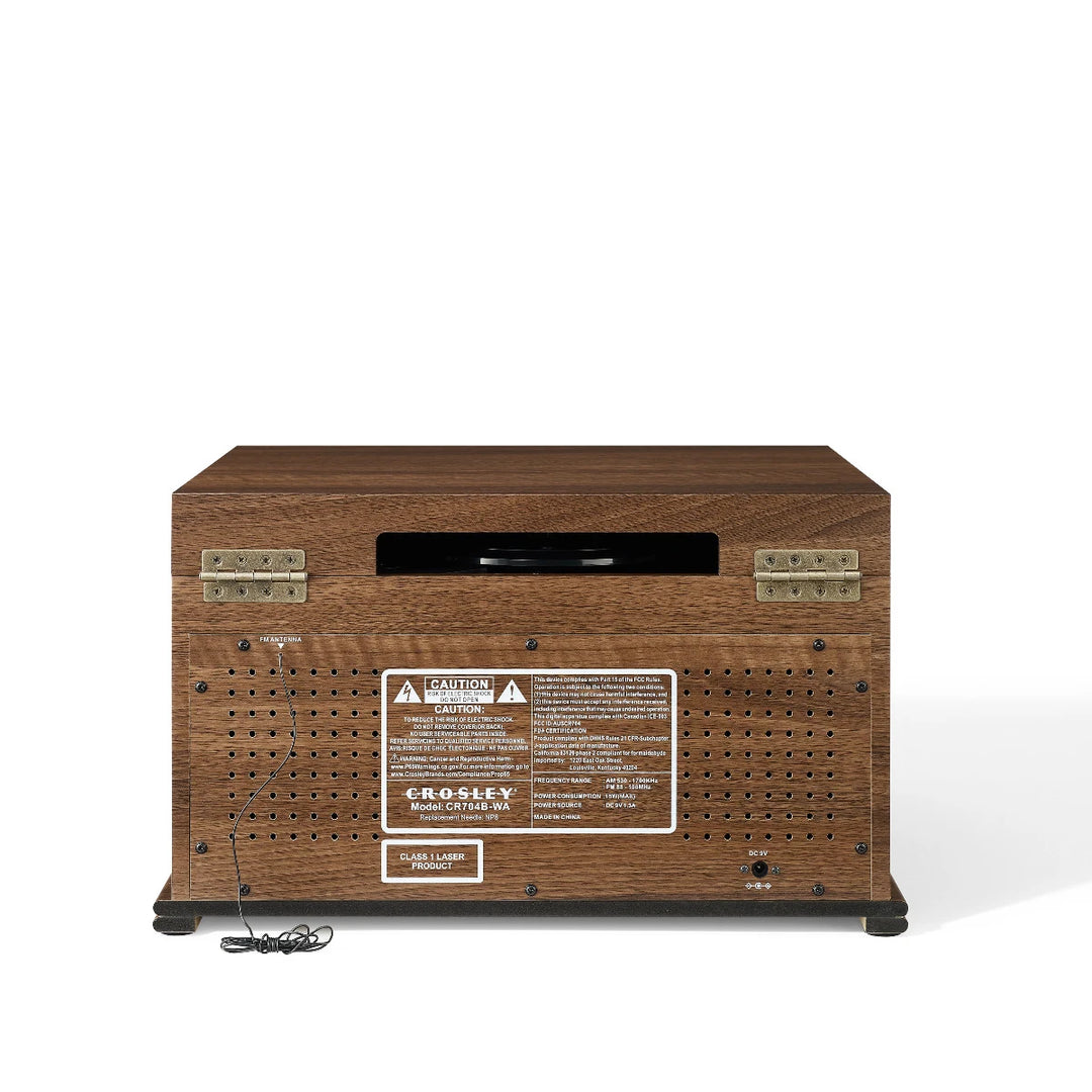Crosley Musician 8-in-1 musiikkijärjestelmä, pähkinä