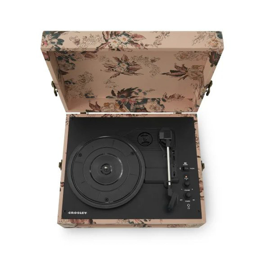 Crosley Voyager Levysoitin Kaksisuuntainen Bluetooth (Kukkakuvio)
