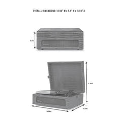 Crosley Voyager Levysoitin Kaksisuuntainen Bluetooth (Kukkakuvio)