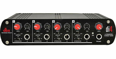 dbx DI4 4-kanavainen DI Box, Linjamikseri