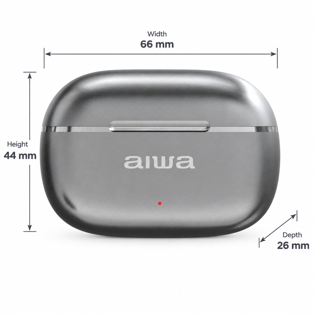 AIWA ETWS-160 True Wireless -nappikuulokkeet, joissa ANC, ENC ja Bluetooth 5.4