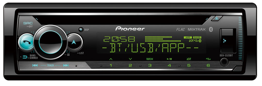 Pioneer DEH-S520BT 1-DIN Autostereo CD, Bluetooth ja Spotify