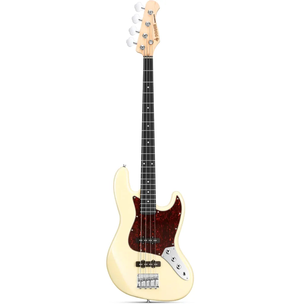 Donner DJB-510B sähköbasso paketti olympic white