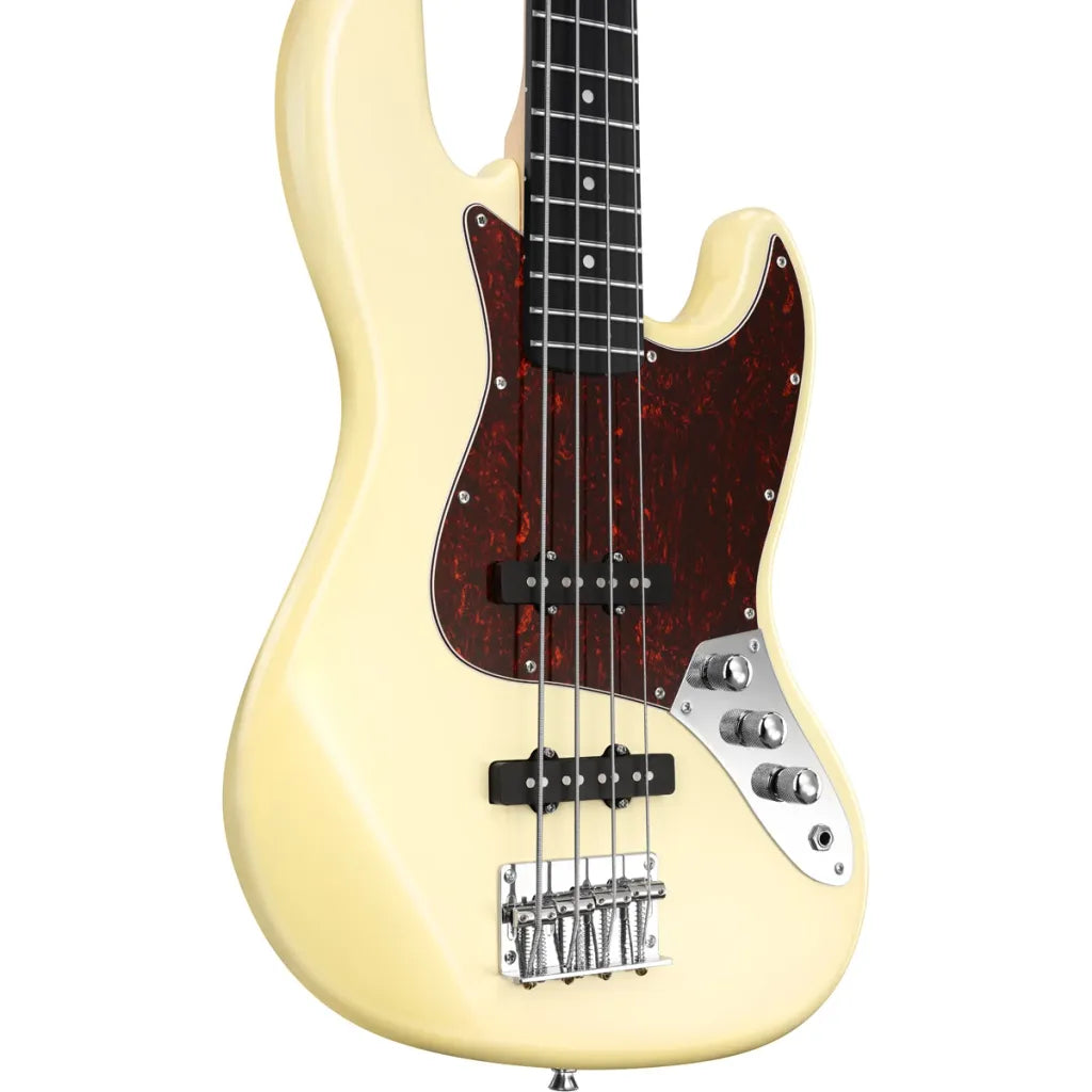 Donner DJB-510B sähköbasso paketti olympic white