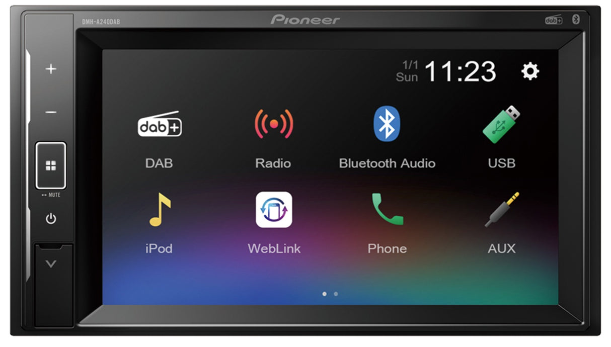 Pioneer DMH-A240DAB Autostereo Multimedia-soitin Bluetooth/DAB+