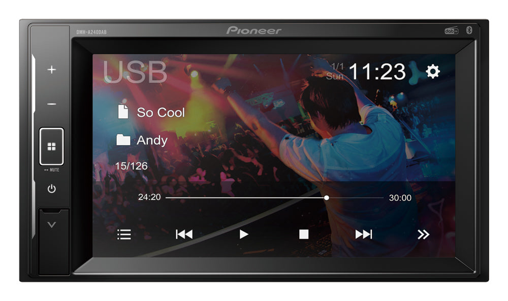 Pioneer DMH-A240DAB Autostereo Multimedia-soitin Bluetooth/DAB+ 