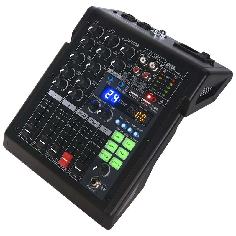 DNA EF-MIX 4, 4-kanavainen mikseri Bluetooth-yhteydellä