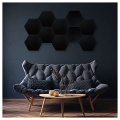 DNA AM3 BK akustiikkapaneelit 10 kpl musta Hexagon