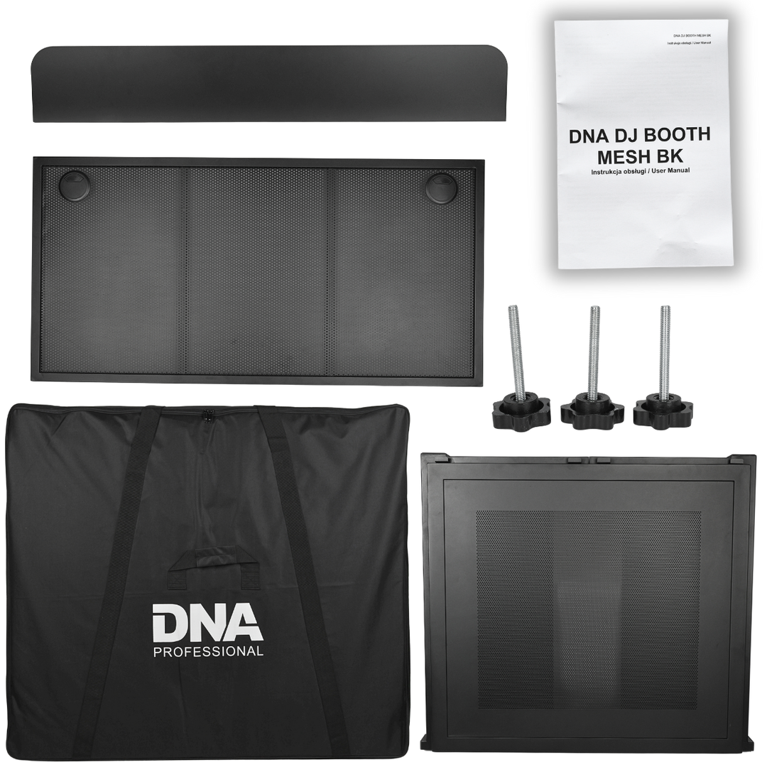 DNA DJ BOOTH MESH BK DJ-stand, musta