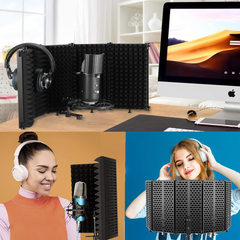 mikrotonit reflektiosuodatin til studie og podcast