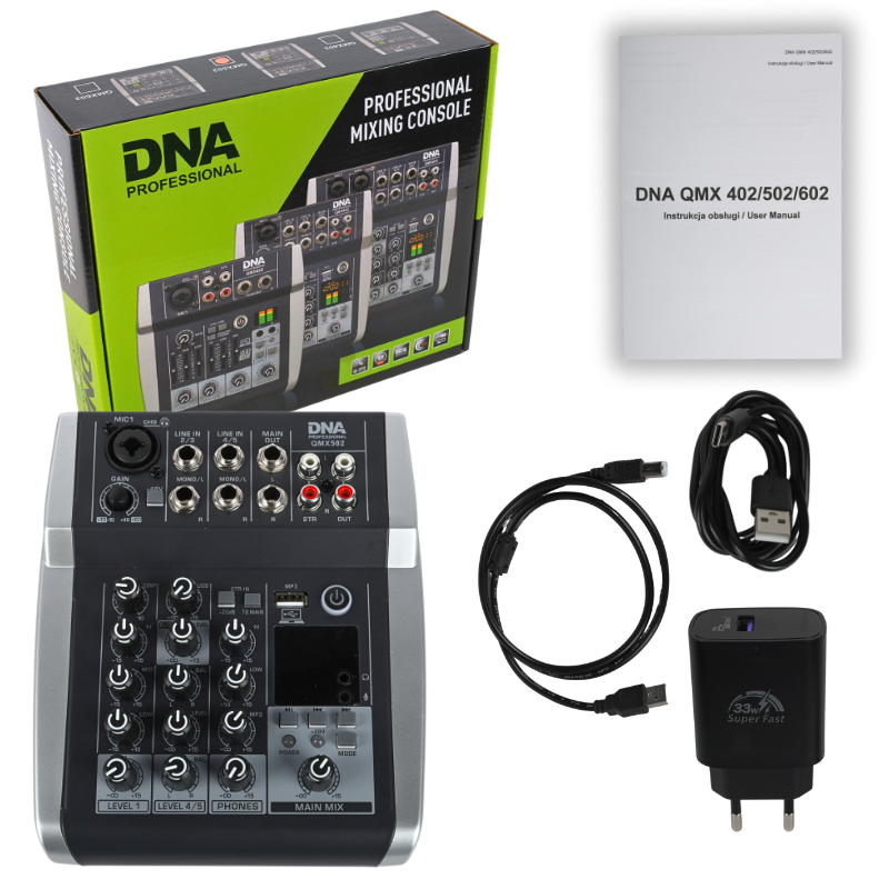 DNA QMX502 Äänimixer 5 Kanaler