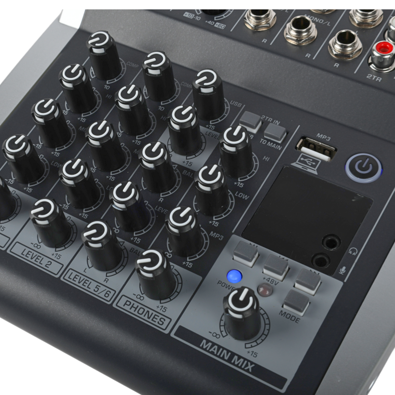 DNA QMX602 Äänimikseri 6 Kanaler