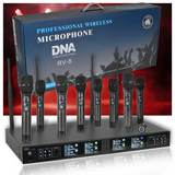 DNA RV-8 Langaton UHF Mikrofonisetti 8 käsimikrofonilla