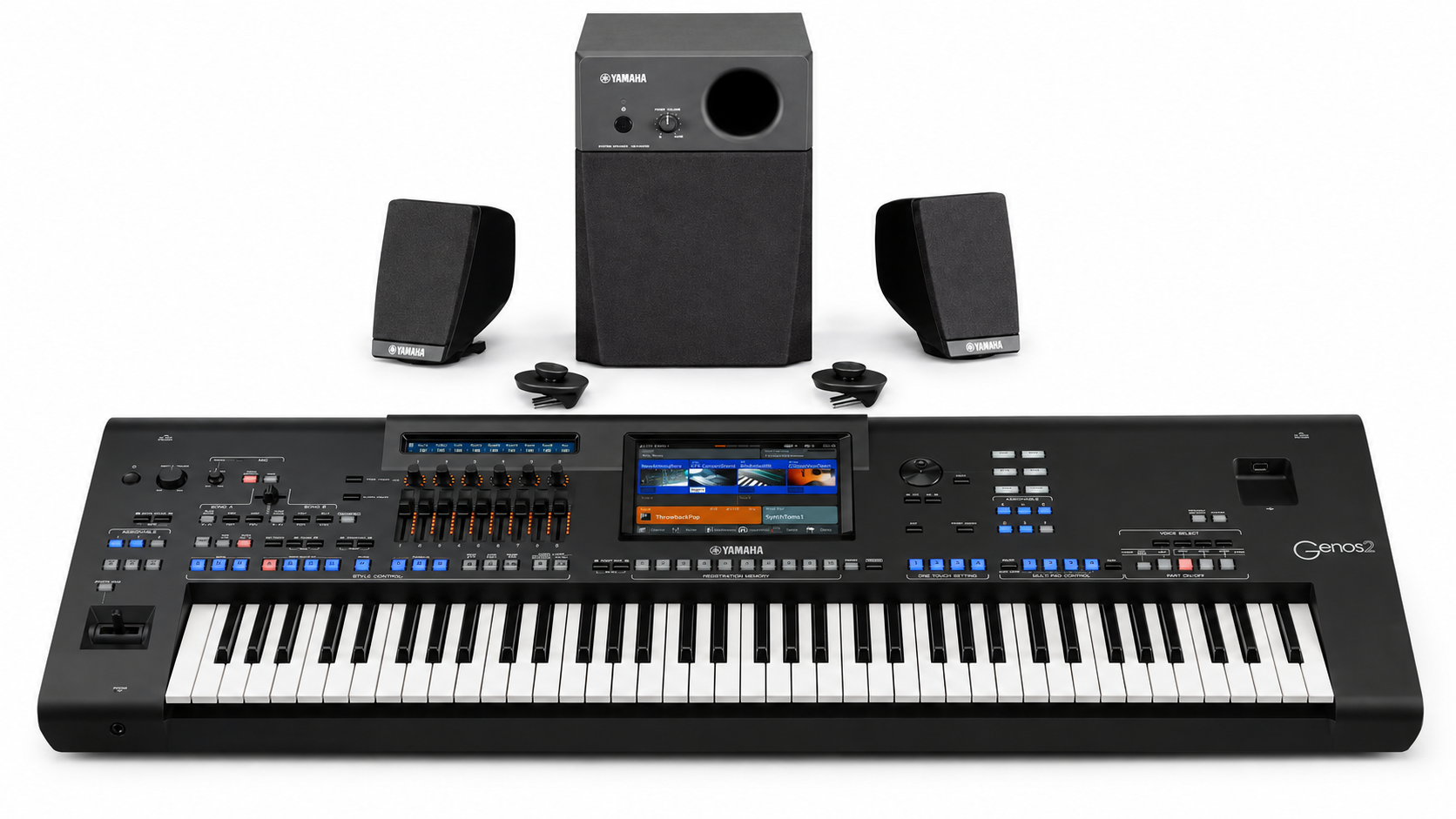 Yamaha Genos 2 keyboard/kaiutinpaketti